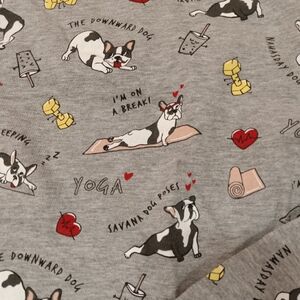 Dog Yoga Lounge Sweatshirt Size Medium